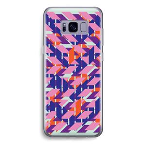 CaseCompany Skew Blush 3: Samsung Galaxy S8 Transparant Hoesje