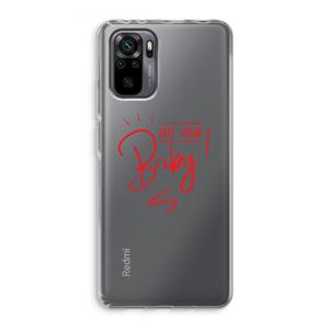 CaseCompany Not Your Baby: Xiaomi Redmi Note 10 Pro Transparant Hoesje