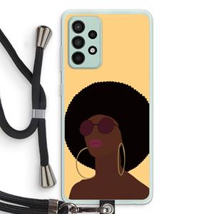 CaseCompany Golden hour: Samsung Galaxy A52s 5G Transparant Hoesje met koord