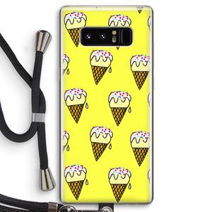 CaseCompany Isjes: Samsung Galaxy Note 8 Transparant Hoesje met koord