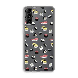 CaseCompany Sushi time: Samsung Galaxy S21 Plus Transparant Hoesje