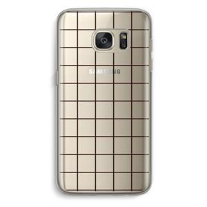 CaseCompany Rooster: Samsung Galaxy S7 Transparant Hoesje