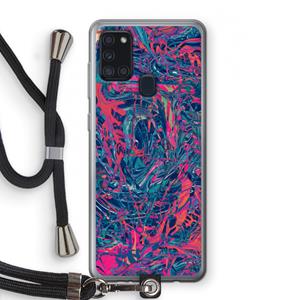CaseCompany Sleeping Dreams: Samsung Galaxy A21s Transparant Hoesje met koord