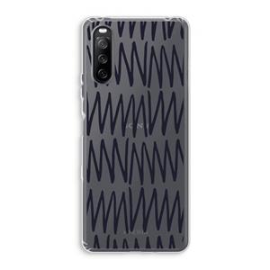 CaseCompany Marrakech Zigzag: Sony Xperia 10 III Transparant Hoesje