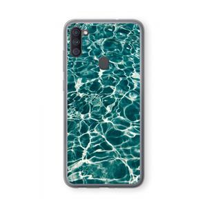 CaseCompany Weerkaatsing water: Samsung Galaxy A11 Transparant Hoesje