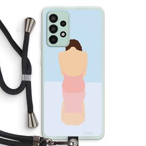 CaseCompany Mirror: Samsung Galaxy A52s 5G Transparant Hoesje met koord