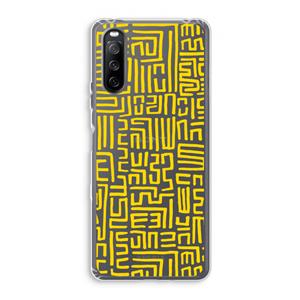 CaseCompany Majorelle Blue Print: Sony Xperia 10 III Transparant Hoesje