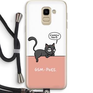 CaseCompany GSM poes: Samsung Galaxy J6 (2018) Transparant Hoesje met koord