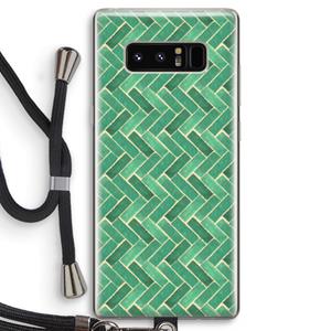 CaseCompany Moroccan tiles 2: Samsung Galaxy Note 8 Transparant Hoesje met koord