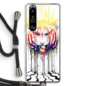 CaseCompany Fading: Sony Xperia 1 III Transparant Hoesje met koord