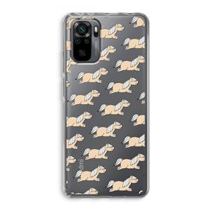 CaseCompany Ponys: Xiaomi Redmi Note 10 Pro Transparant Hoesje