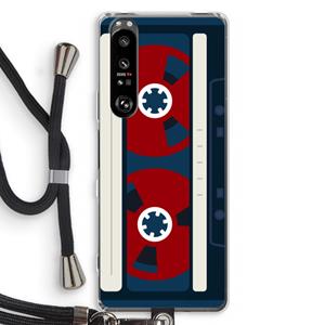 CaseCompany Here's your tape: Sony Xperia 1 III Transparant Hoesje met koord