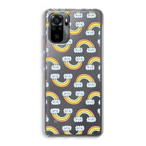 CaseCompany Regenboog: Xiaomi Redmi Note 10 Pro Transparant Hoesje