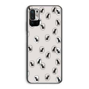 CaseCompany Miauw: Xiaomi Redmi Note 10 5G Transparant Hoesje