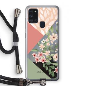 CaseCompany Sweet heaven geometrics: Samsung Galaxy A21s Transparant Hoesje met koord