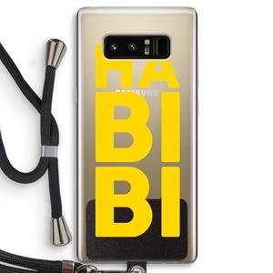 CaseCompany Habibi Majorelle : Samsung Galaxy Note 8 Transparant Hoesje met koord
