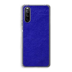 CaseCompany Majorelle Blue: Sony Xperia 10 III Transparant Hoesje