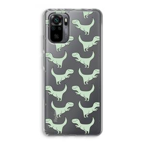 CaseCompany Dinos: Xiaomi Redmi Note 10 Pro Transparant Hoesje