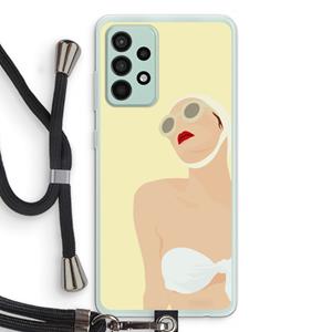 CaseCompany Summer: Samsung Galaxy A52s 5G Transparant Hoesje met koord