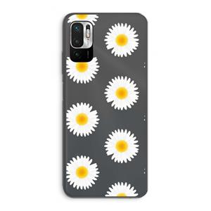 CaseCompany Margrietjes: Xiaomi Redmi Note 10 5G Transparant Hoesje