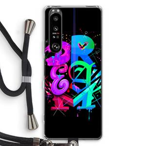 CaseCompany Dream: Sony Xperia 1 III Transparant Hoesje met koord