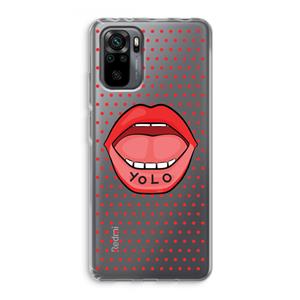 CaseCompany Yolo Denise: Xiaomi Redmi Note 10 Pro Transparant Hoesje