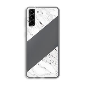 CaseCompany Biggest stripe: Samsung Galaxy S21 Plus Transparant Hoesje