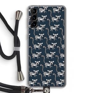 CaseCompany Makis: Samsung Galaxy S21 Plus Transparant Hoesje met koord