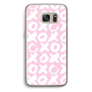 CaseCompany XOXO: Samsung Galaxy S7 Transparant Hoesje