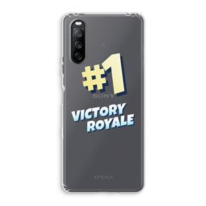 CaseCompany Victory Royale: Sony Xperia 10 III Transparant Hoesje