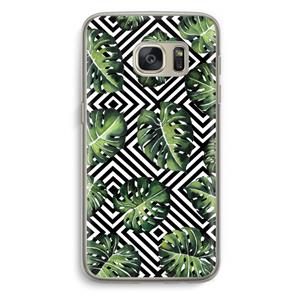 CaseCompany Geometrische jungle: Samsung Galaxy S7 Transparant Hoesje