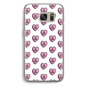 CaseCompany GIRL POWER: Samsung Galaxy S7 Transparant Hoesje