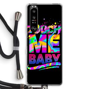 CaseCompany Touch Me: Sony Xperia 1 III Transparant Hoesje met koord