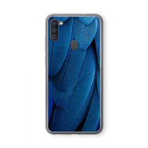CaseCompany Pauw: Samsung Galaxy A11 Transparant Hoesje