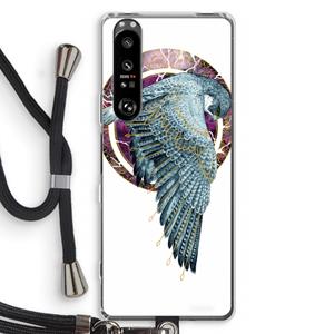 CaseCompany Golden Falcon: Sony Xperia 1 III Transparant Hoesje met koord