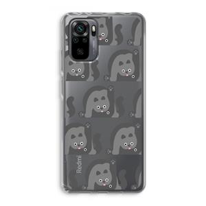 CaseCompany Cats: Xiaomi Redmi Note 10 Pro Transparant Hoesje