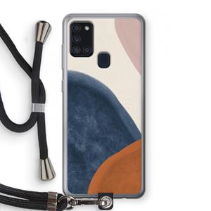 CaseCompany Geo #1: Samsung Galaxy A21s Transparant Hoesje met koord