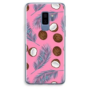 CaseCompany Kokosnoot roze: Samsung Galaxy S9 Plus Transparant Hoesje