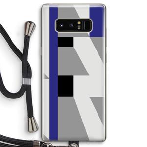 CaseCompany Gestalte 2: Samsung Galaxy Note 8 Transparant Hoesje met koord
