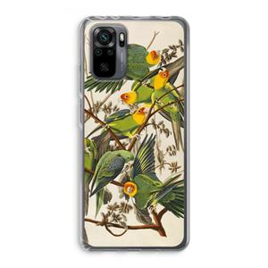 CaseCompany Carolinaparkiet: Xiaomi Redmi Note 10 Pro Transparant Hoesje