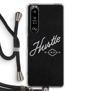 CaseCompany Hustle: Sony Xperia 1 III Transparant Hoesje met koord