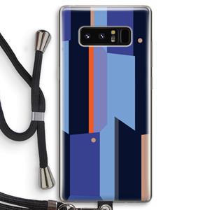 CaseCompany Gestalte 3: Samsung Galaxy Note 8 Transparant Hoesje met koord