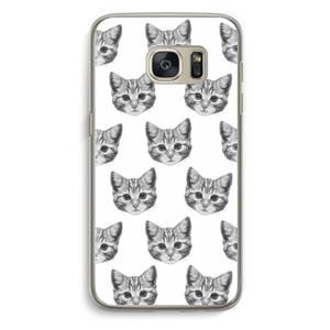 CaseCompany Kitten: Samsung Galaxy S7 Transparant Hoesje