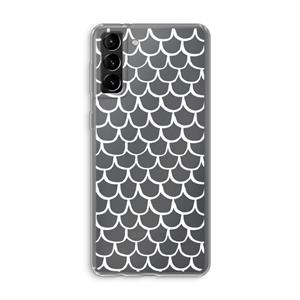 CaseCompany Dakpannetjes: Samsung Galaxy S21 Plus Transparant Hoesje