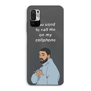 CaseCompany Hotline bling: Xiaomi Redmi Note 10 5G Transparant Hoesje