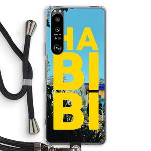 CaseCompany Habibi Majorelle : Sony Xperia 1 III Transparant Hoesje met koord