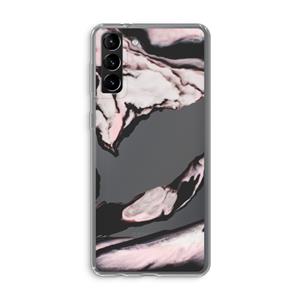 CaseCompany Roze stroom: Samsung Galaxy S21 Plus Transparant Hoesje
