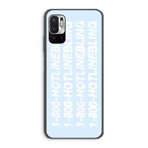 CaseCompany Hotline bling blue: Xiaomi Redmi Note 10 5G Transparant Hoesje