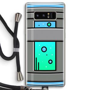 CaseCompany Chug Bottle: Samsung Galaxy Note 8 Transparant Hoesje met koord