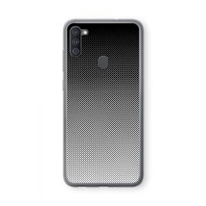 CaseCompany Musketon Halftone: Samsung Galaxy A11 Transparant Hoesje